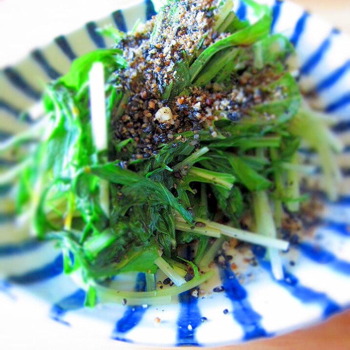 時短 水菜の胡麻和え レシピ 作り方 By 料理とお酒と犬がすき 楽天レシピ 時短 水菜の胡麻和え レシピ 作り方 By 料理とお酒と犬がすき 楽天レシピ